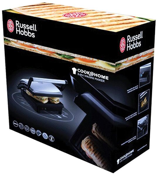 Гриль Russell Hobbs 17888-56 Cook&Home 3in1 Paninil 507301 фото