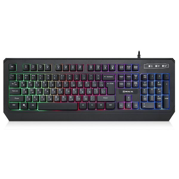 Клавіатура REAL-EL Comfort 7001 Ukr Black 284006 фото