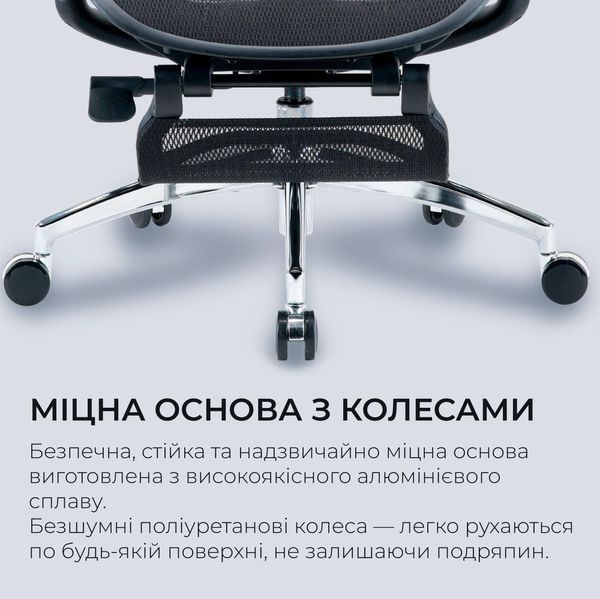 Крісло офісне Sihoo Doro C300L Mesh Black with footrest (Doro-C300L-A3-101-JT) 590802 фото