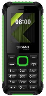 Мобiльний телефон Sigma mobile X-style 18 Track Dual Sim Black/Green 425077 фото