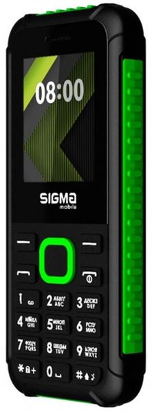 Мобiльний телефон Sigma mobile X-style 18 Track Dual Sim Black/Green 425077 фото