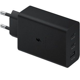Мережевий зарядний пристрій Samsung Trio 65W Black (EP-T6530NBEGEU) 516743 фото