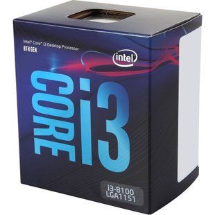 Процесор Intel Core i3 8100 3.6GHz (6MB, Coffee Lake, 65W, S1151) Box (BX80684I38100) 197486 фото