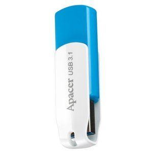 Флеш-накопичувач USB3.1 32GB Apacer AH357 Blue/White (AP32GAH357U-1) 254713 фото