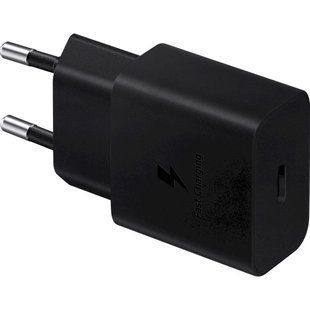 Мережевий зарядний пристрій Samsung EP-T1510X Black, 1хUSB Type-C, 15W + кабель USB Type-C (EP-T1510XBEGEU) 514560 фото