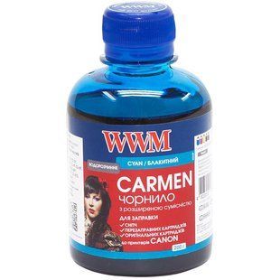 Чорнило WWM Universal Carmen для Сanon серій PIXMA iP/iX/MP/MX/MG Cyan (CU/C) 200г 27642 фото