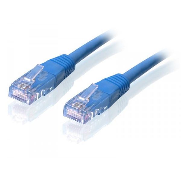 Патч-корд литой, UTP, RJ45, Cat.5e, 30m, синiй 107908 фото