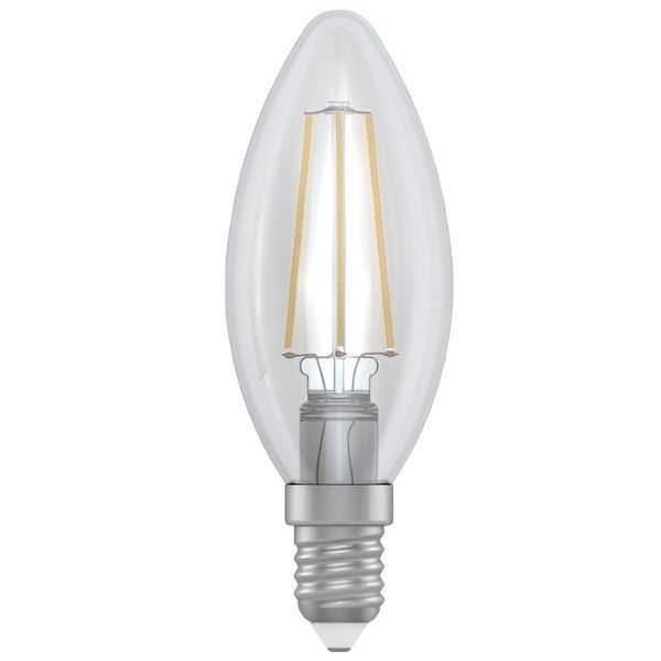 Лампа світлодіодна свічка ретро Electrum Filament 4W E14 4000K (A-LC-1367) 473538 фото