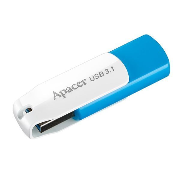 Флеш-накопичувач USB3.1 32GB Apacer AH357 Blue/White (AP32GAH357U-1) 254713 фото