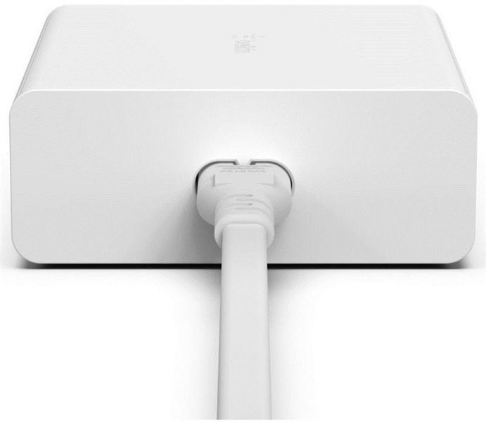 Мережевий зарядний пристрій Belkin Home Charger 108W Dual USB-С/USB-A (WCH010VFWH) 469272 фото