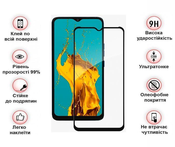 Захисне скло BeCover для Tecno Pop 5 LTE (BD4i) Black (708164) 439541 фото