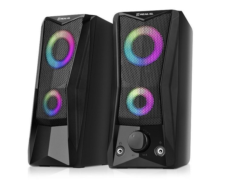 Акустична система REAL-EL S-107 Black 571063 фото