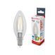 Лампа світлодіодна свічка ретро Electrum Filament 4W E14 4000K (A-LC-1367) 473538 фото 1