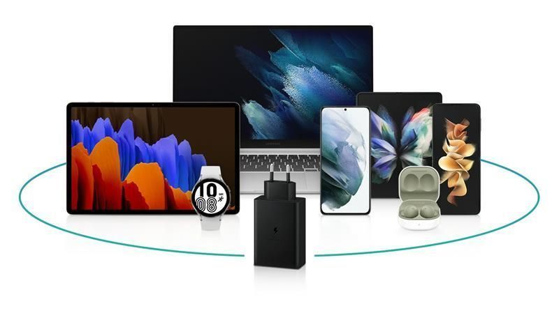 Мережевий зарядний пристрій Samsung Trio 65W Black (EP-T6530NBEGEU) 516743 фото
