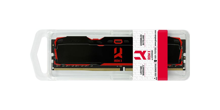 Модуль пам`ятi DDR4 8GB/3200 Goodram Iridium X Black (IR-X3200D464L16SA/8G) 354667 фото